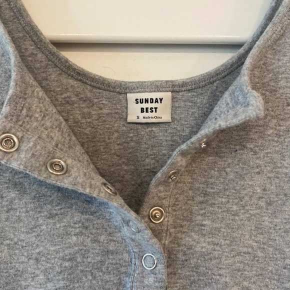 Sunday Best Button up Bodysuit size small - Picture 2 of 3